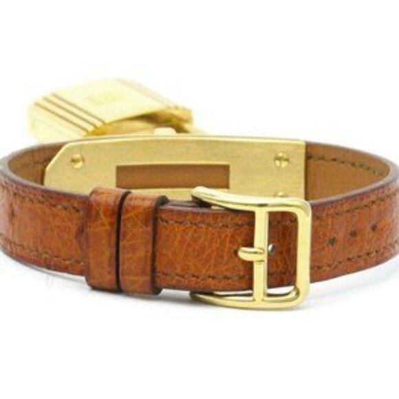 HERMES Kelly Watch Gold Plated Leather Quartz Ladies Watch KE1.201 BF576536 main image 6